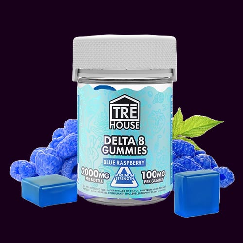 Tre House Delta 8 Blue Raspberry Gummies Tre House Delta 8 Blue Raspberry Gummies high potency