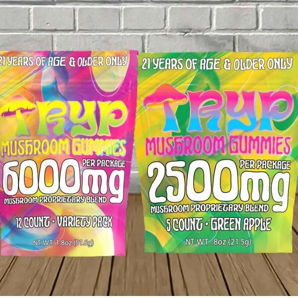 Tryp Mushroom Gummies sample page premium edibles USA worldwide